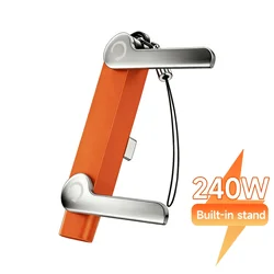 240W Fast Charging USB - C Adapter with Foldable Holder (Orange1Pcs)