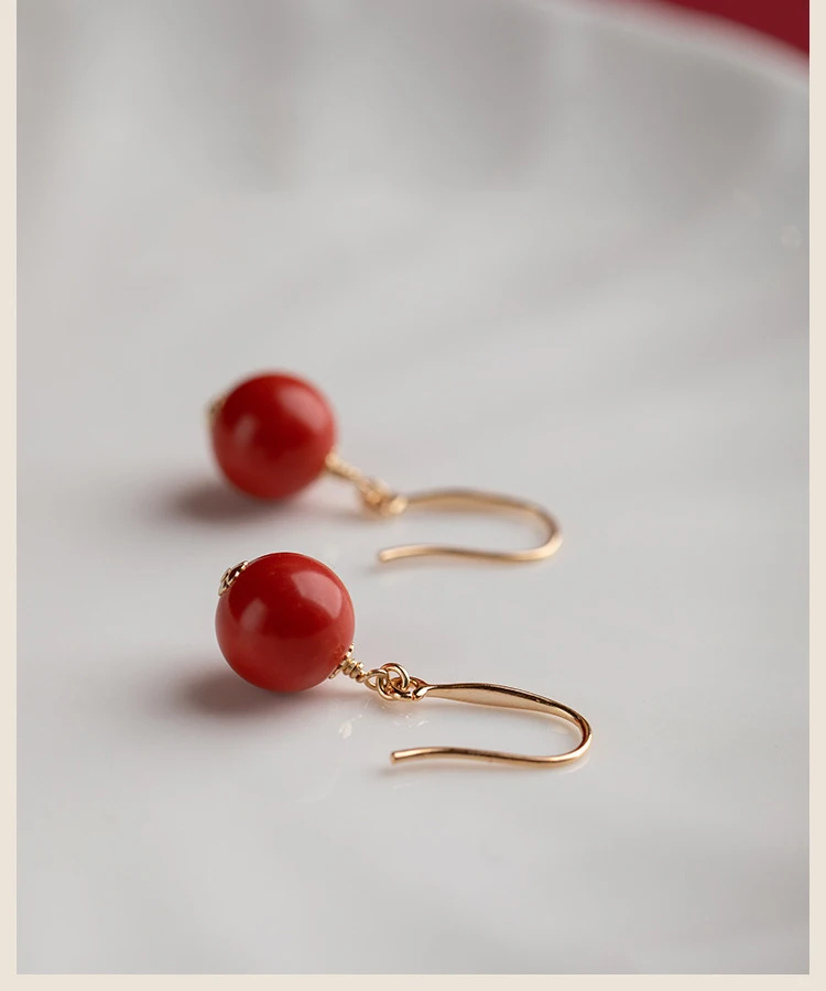 Retro-Stil Ohrringe für Frauen 10mm vergoldeten Haken baumeln Ohrringe Hochzeit Ostern Accessoires Frauen Weihnachts geschenke Muttertag – Detail 10