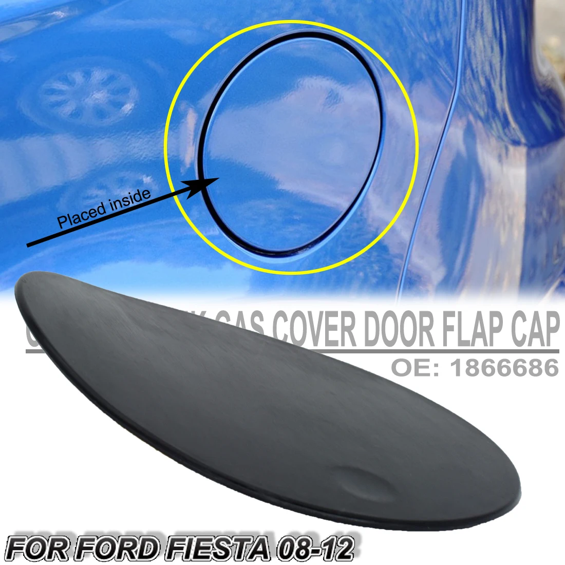 

Крышка бензинового топливного бака для Ford Fiesta MK7 2008-2012, крышка газового наполнителя для масла 1866686, 2009, 2010, 2011, 08, 09, 10, 11, 12