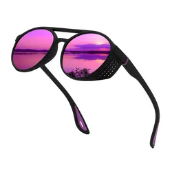 Premium Polarized UV400 Sports Sunglasses - Windproof Outdoor Eyewear (A4 Round)