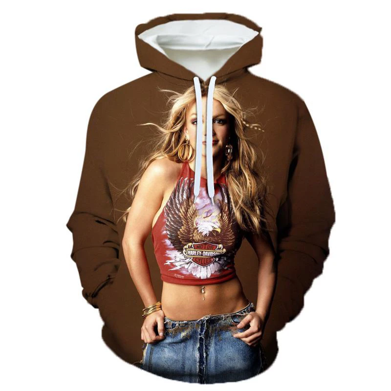 thumbnail image 1 of Sudaderas con capucha con estampado 3D de la cantante Britney Spears para hombre, nuevas sudaderas con capucha de Hip-hop, jerséis de gran tamaño, camisetas Harajuku Y2k, ropa para niños, 1 of 5