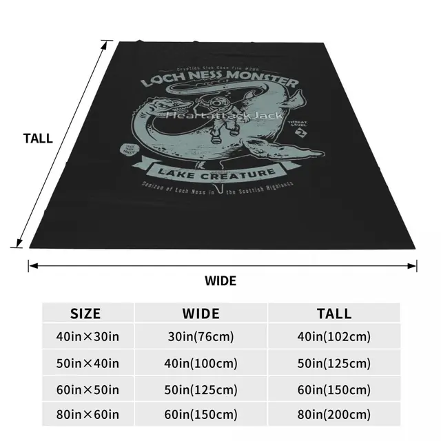 Lochness Monster Cryptids 클럽 케이스 파일 200 담요는 따뜻함과 스타일을 추구하는 모든 사람에게 완벽한 선택입니다.
