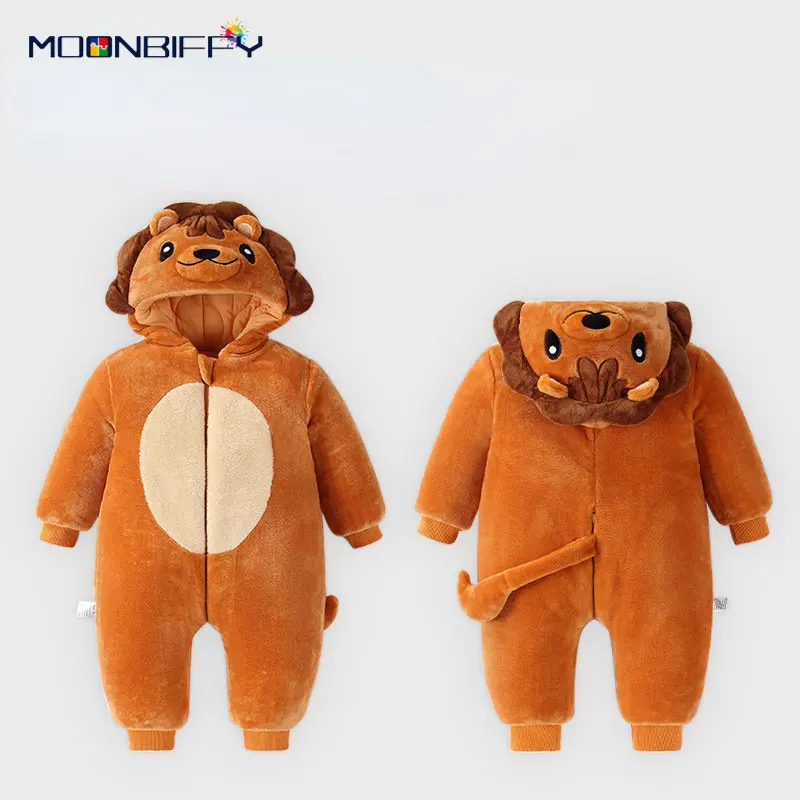 

Baby Winter Rompers Infant Cartoon Costume Dinosaur Fox Koala Cosplay Clothes Newborn Jumpsuit Baby Girl Boy Bodysuit