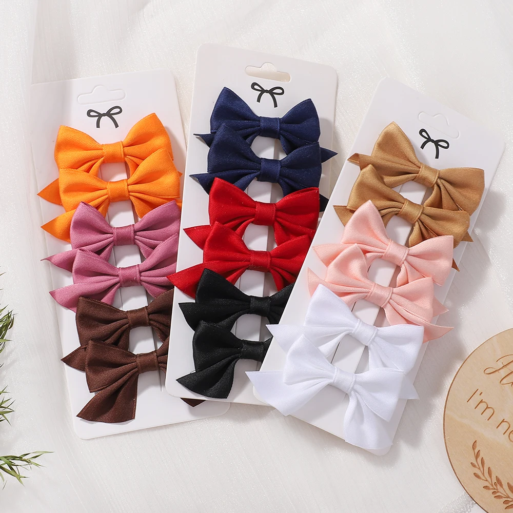 

6pcs/set New Cute Kids Bows Headgear Sweet Little Girls Hair Accessories Summer Clips Baby Hairpins Children Hair Clips Gifts