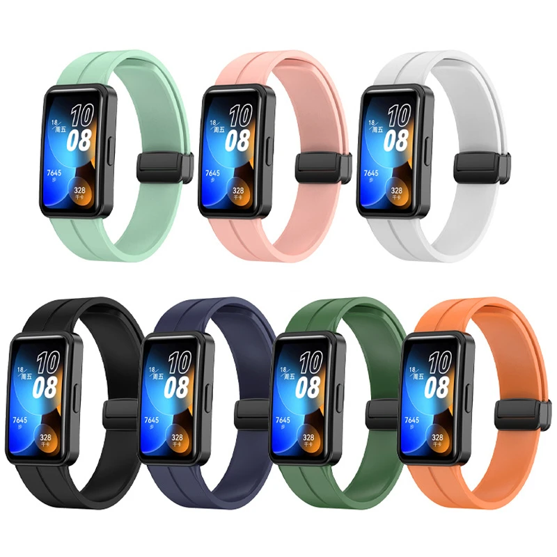 Magnetic Buckle Silicone Sport Wristband Bracelet