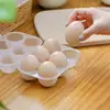 6 Grid Egg Storage Box With Egg Dispenser Transparent Reusable Egg Organizer For Outdoor Camping Picnic Eggs Case 2