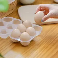 6 Grid Egg Storage Box With Egg Dispenser Transparent Reusable Egg Organizer For Outdoor Camping Picnic Eggs Case 2