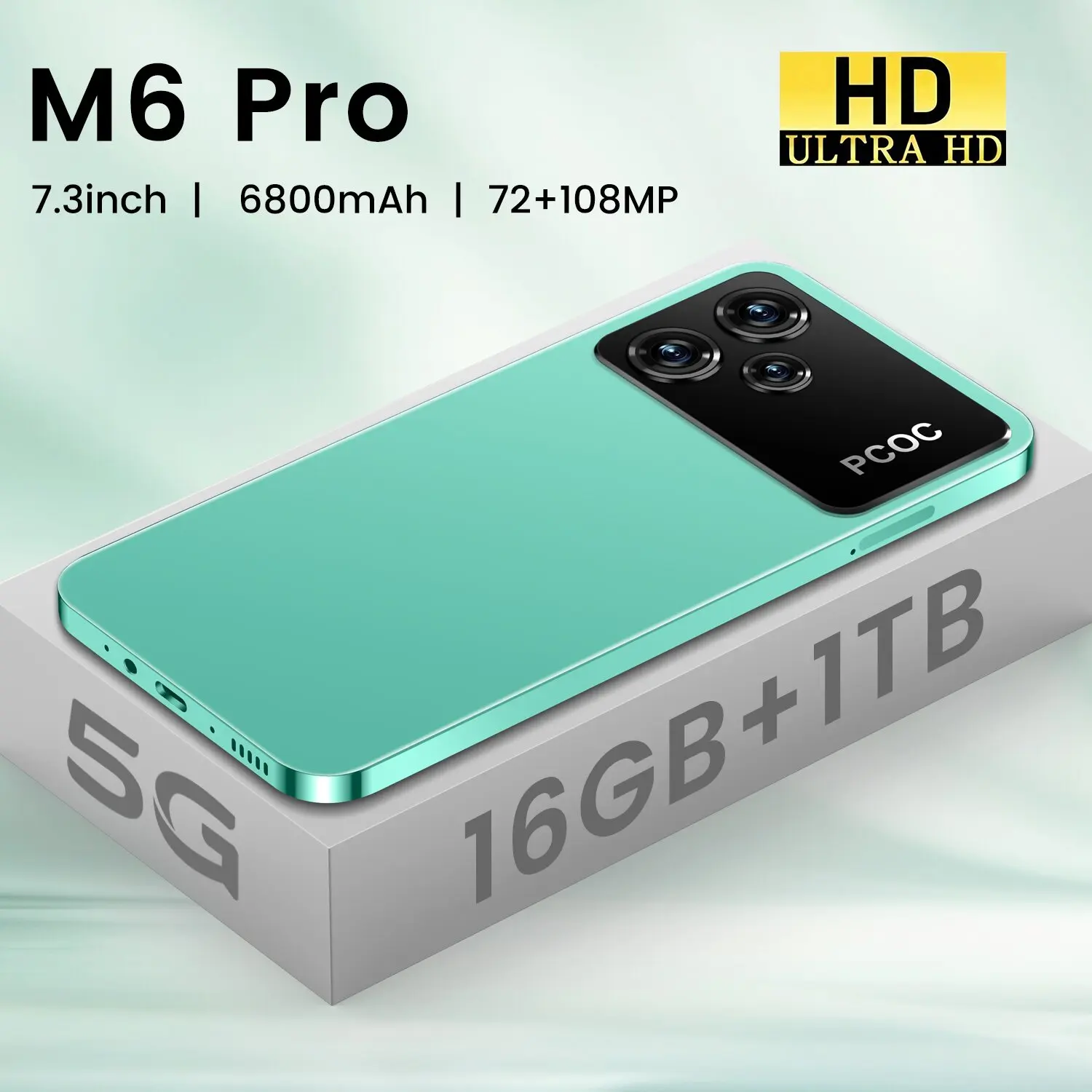Original-New-M6-Pro-smartphone-android-phone-7-3inch-hd-screen-cell ...