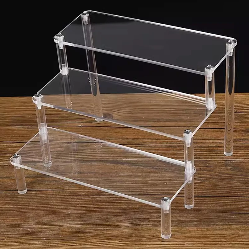 2 stuks acryl riser display standaard U-vormige display houder
