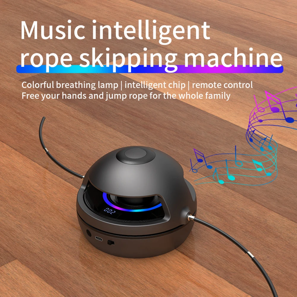 Jump Rope Cordless Electronic Skipping Ropes Machine Fitness Smart Screen Counting Speed