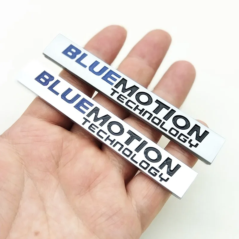 3D 메탈 블루 모션 로고 Bluemotion 엠블럼 자동차 뒷 트렁크 스티커 VW 골프 용 전면 그릴 배지 7 6 5 Polo Passat 액세서리
