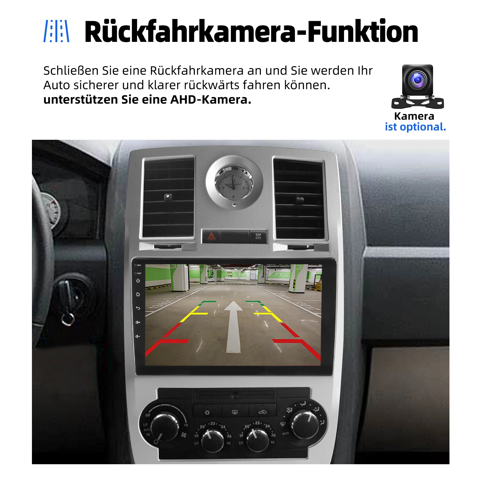 ESSGOO Android 15 9 "Autoradio für Chrysler 300 300C 2005-2010 Drahtlose Carplay GPS NAVI Bluetooth WIFI SWC RDS Spiegel Link USB – Detail 16