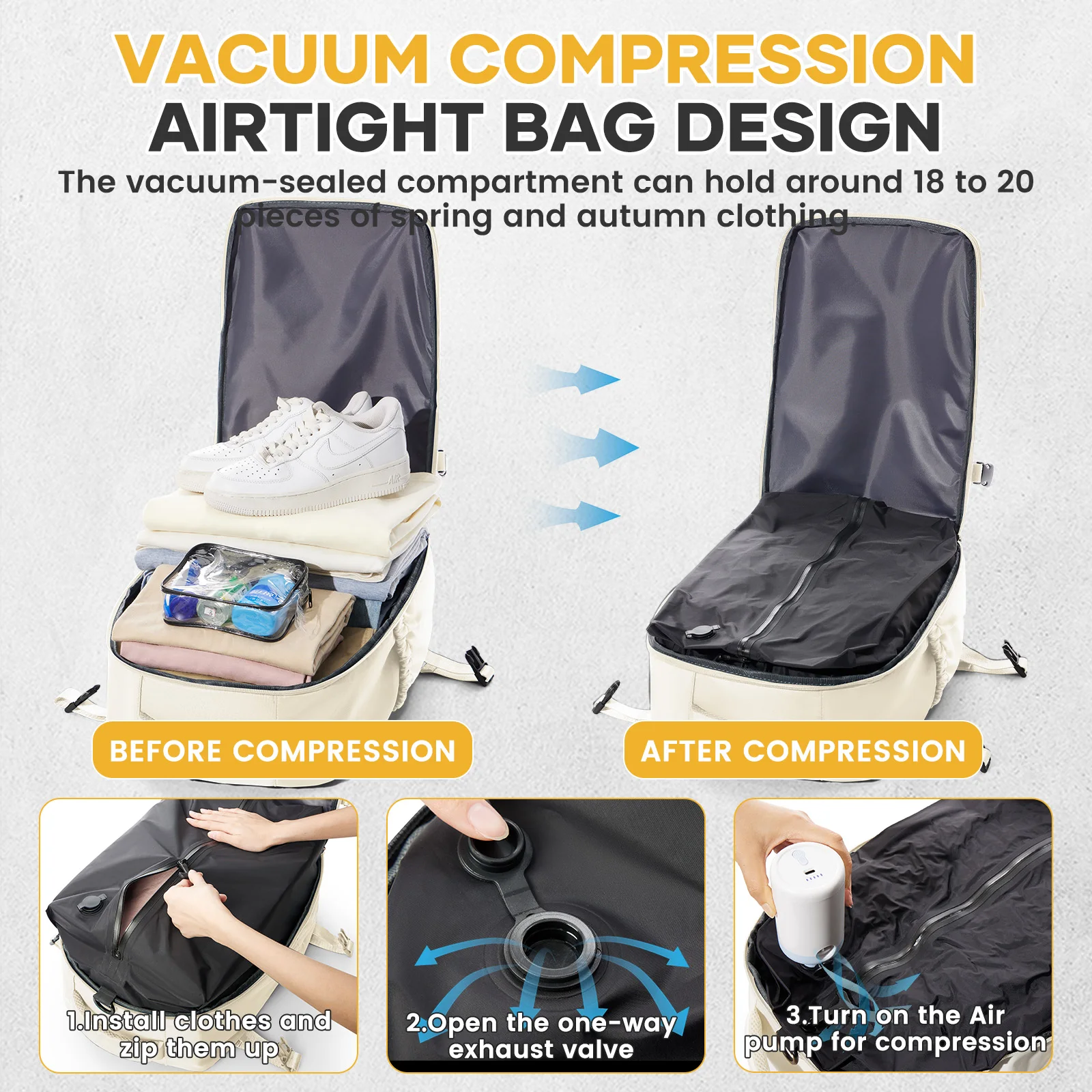 Backpack Travel 40x20x25 3
