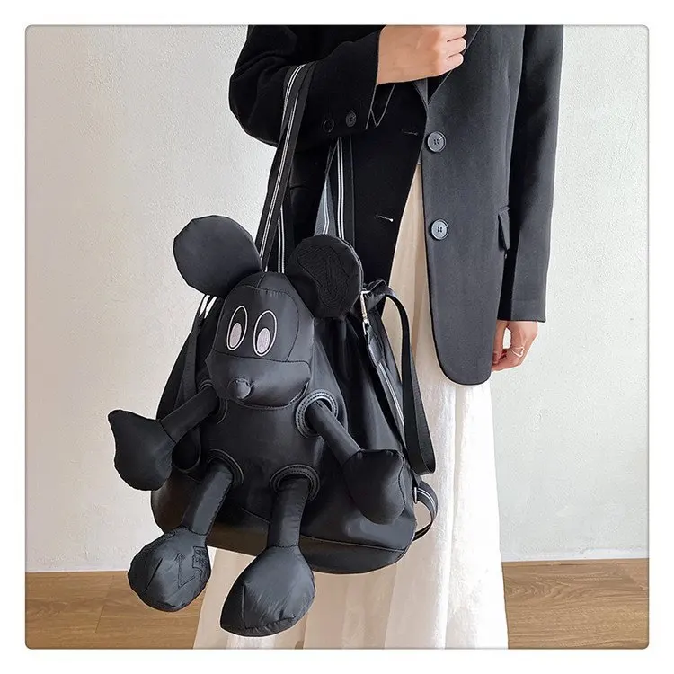 Disney Cartoon Mickey Mouse Doll Backpack 2023 New Large Capacity