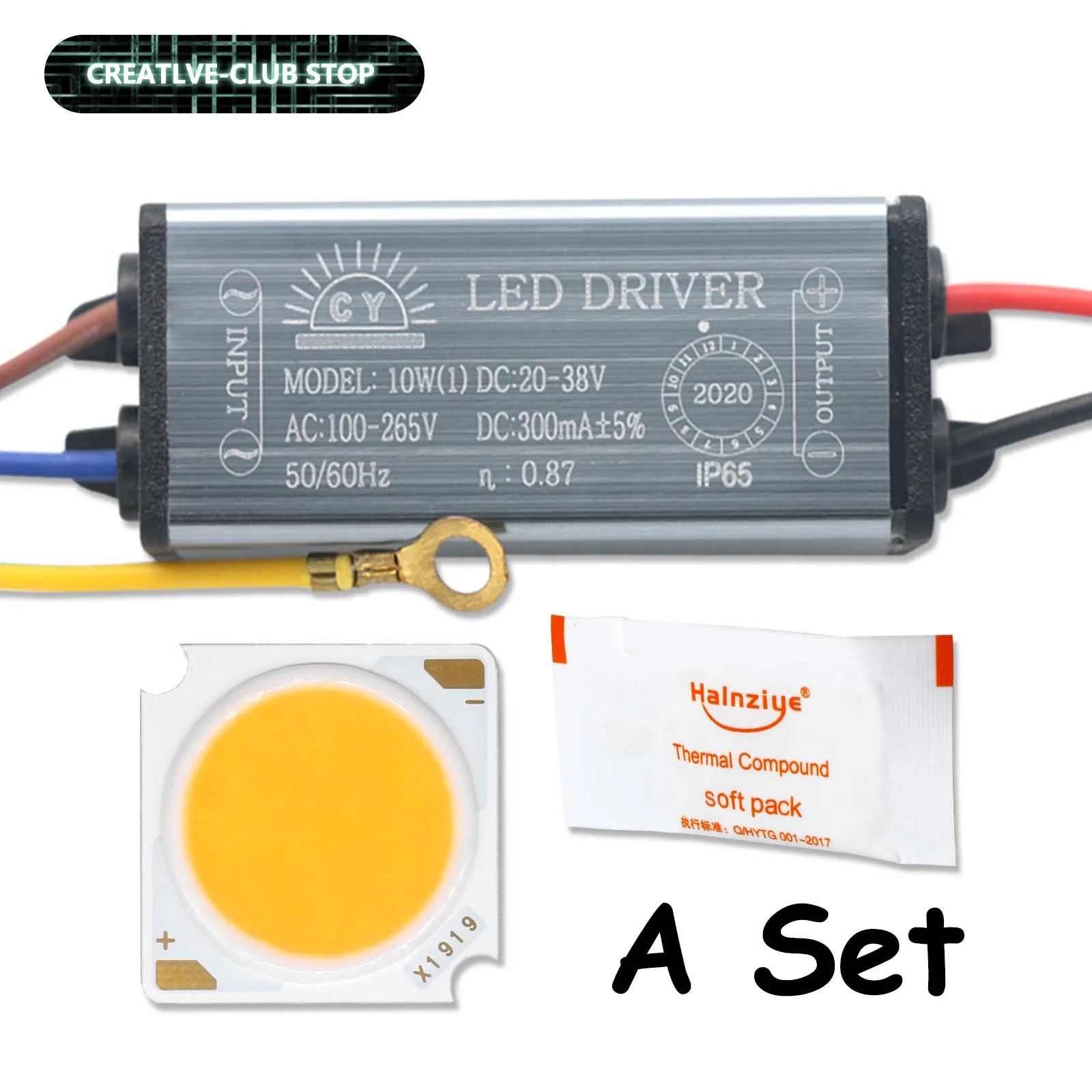 Un Set Ad Alta Luminosità 10W 20W 30W 50W Dc30-33V Led Cob Bridgelux Chip Matrix E Led Driver Impermeabile Per Lampadine A Led Fai Da Te