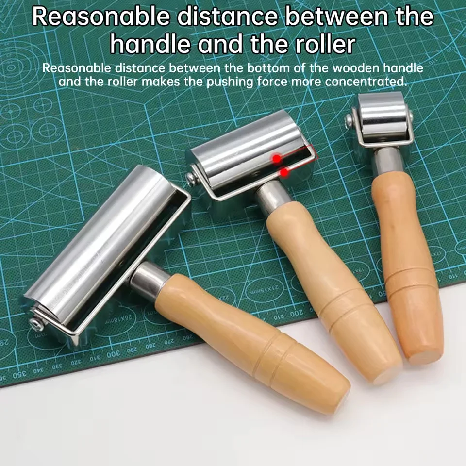 1PC Leather Glue Laminating Roller Leather Press Edge Roller Platen Tools for Craft DIY Laminating Tool for Leather Craft - 5