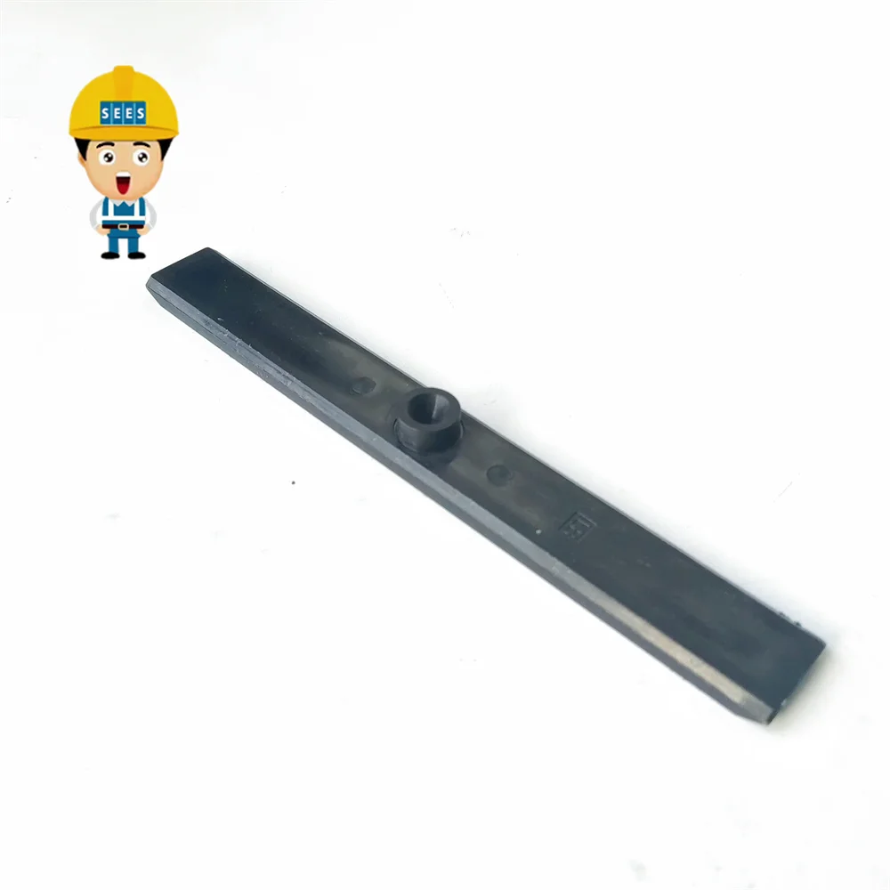 SEES 50pcs 200*25 Elevator 3 IN 1 Guide Shoe Insert L=200mm W=25mm Black Lift Spare Parts