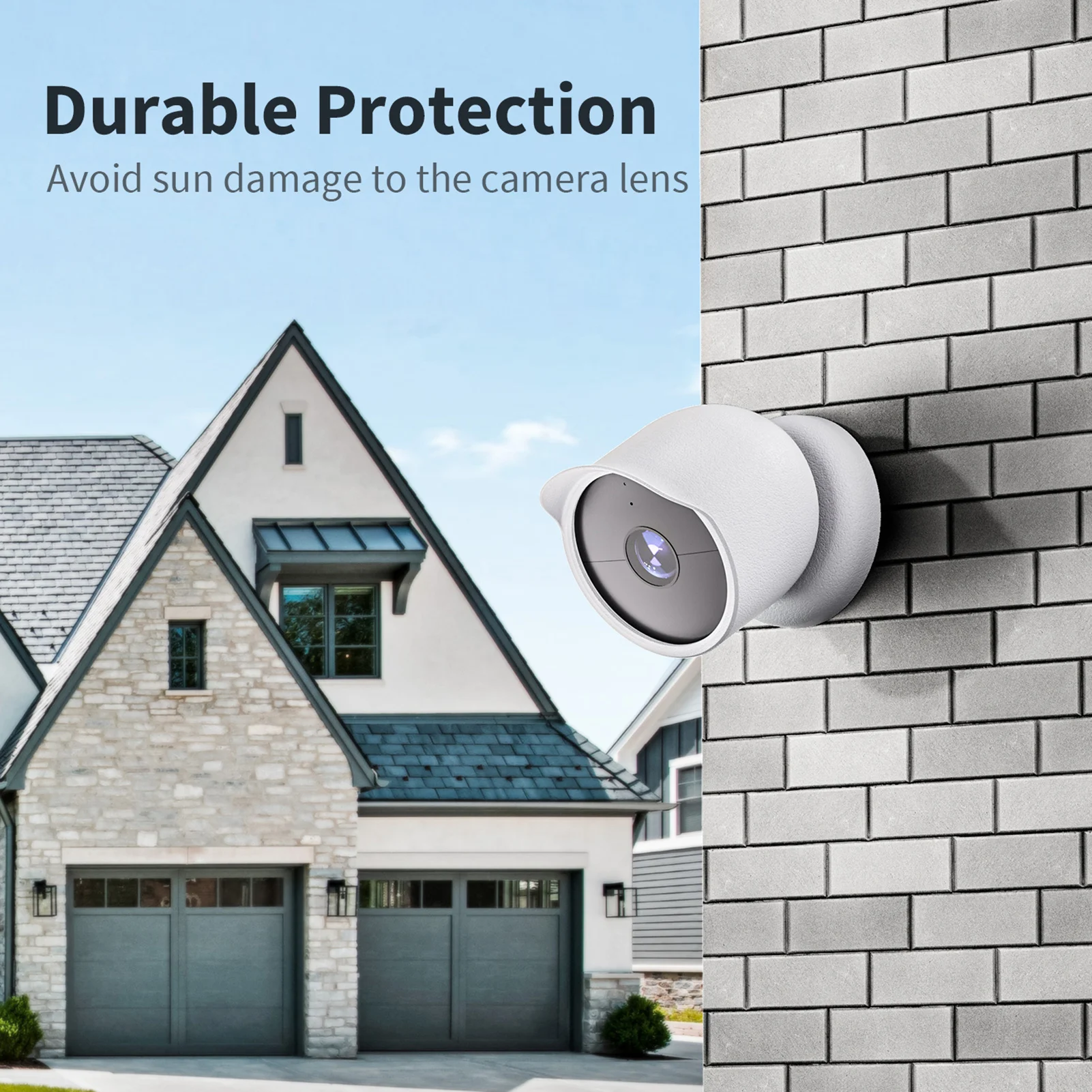 Waterproof Silicone Case Google Nest Cam Outdoor or Indoor (Battery) Security Camera Protective Cover Sleeve Accessories security camera cover