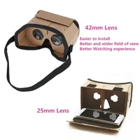 DIY Portable Virtual Reality Glasses for Google Cardboard 3D Glasses 25mm lens VR glasses For SmartPhones For Iphone X 7 8 VR - Image 4