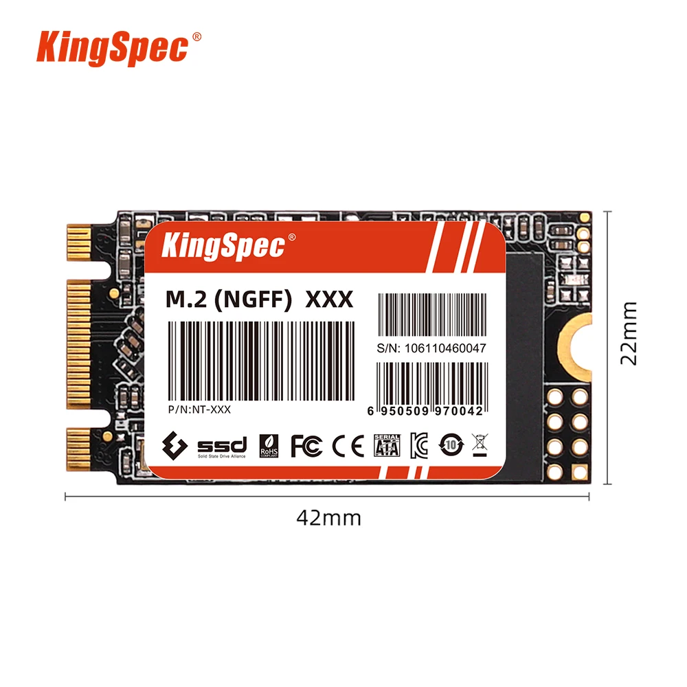 KingSpec M.2 NGFF SSD SATA3 1tb 512gb 256gb 128gb M.2 2242 NGFF