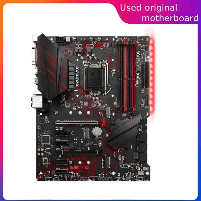 Usato Lga 1151 Per Intel Z390 Mpg Z390 Gaming Plus Computer Usb3.0 Sata3 Scheda Madre Ddr4 Scheda Madre Desktop Da 64Gb