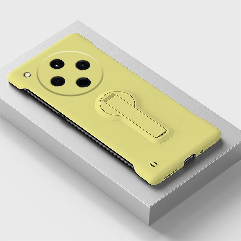 Sleek Frameless Hard PC Phone Case with Stand Functionality