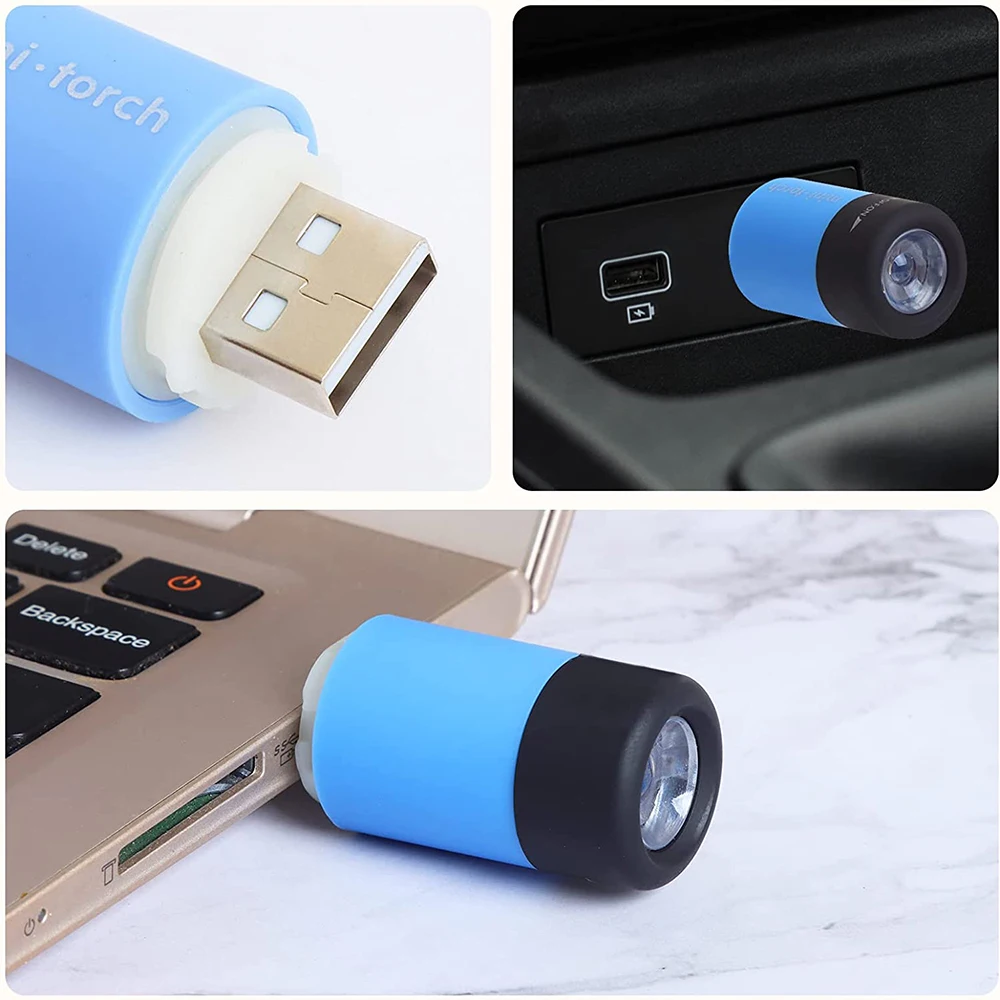 Mini lampes de poche LED rechargeables USB XGardens