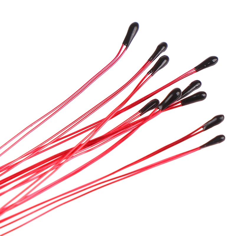 10 pcs/lot NTC Thermistor Thermal Resistor MF52B 10K 100K Probe Strap Wire B3470 B3380 B3950 B3435 B 4250 1% 10CM Control Sensor