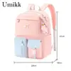 Cartoon Book Schoolbag Contrast Color Travel Laptop Backpack Adjustable Strap Kawaii Casual Backpack Teenage Girl Backpack 2
