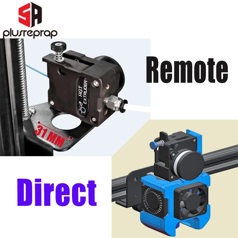 Mini Dual Drive Gear Extrusora Compatível com Ender Ender Pro Ender v2 Ender Cr10 Cr10s Pro Kusi Nema 14 Motor - Imagem 5