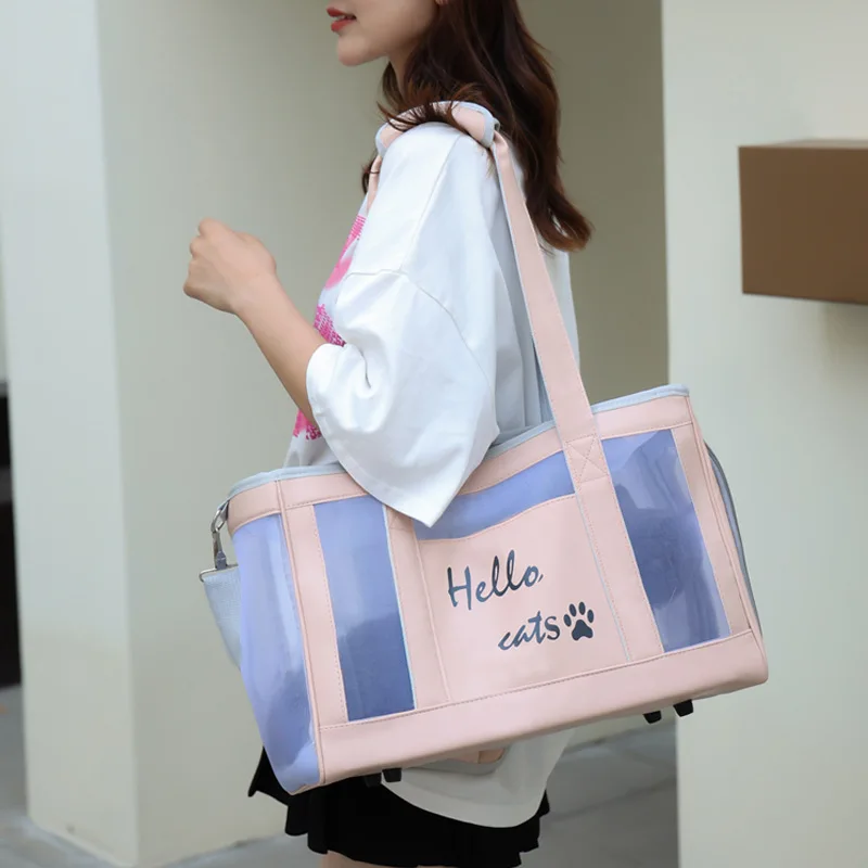 

Dog Cat Pet Breathable Bag Travel Lightweight Portable Open Design Dog Handbagcat Bag Multifunctional Pet Outing Supplies