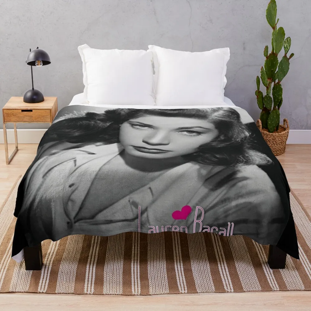 

Lauren Bacall Throw Blanket Blanket For Travel Light Hair Blanket