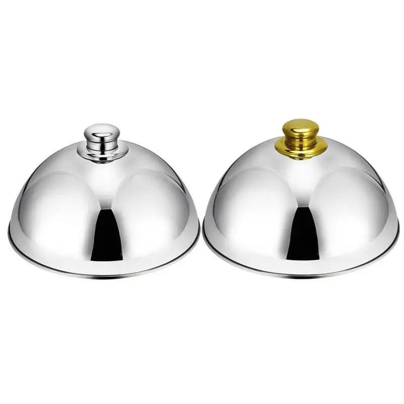 

Крышка для тарелки из нержавеющей стали, плотная круглая крышка для торта, стейка, крышка, поднос, купольная сервировочная тарелка Teppanyaki, посуда, нержавеющая крышка для еды