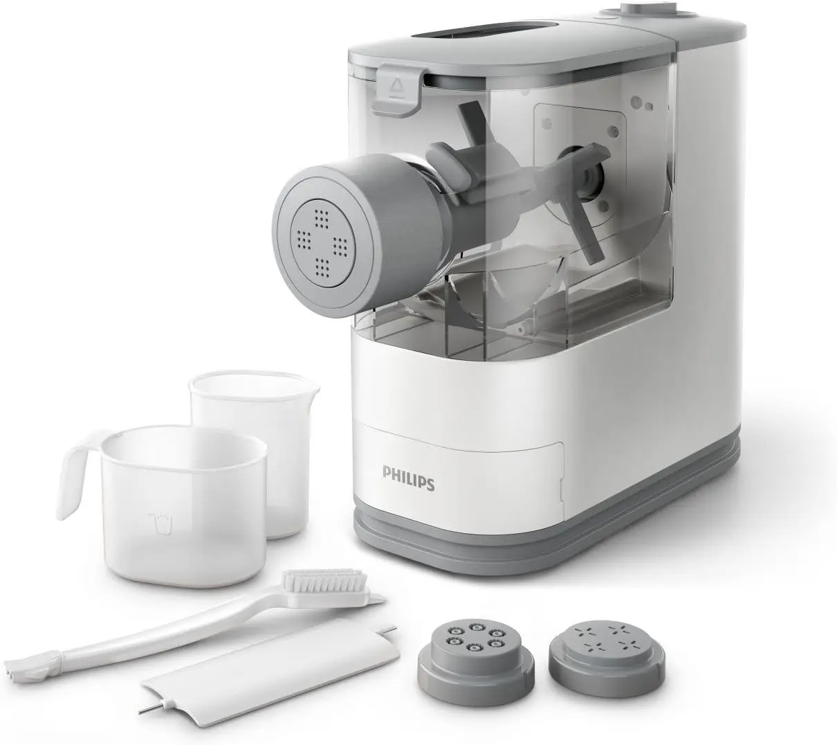 Kitchen Appliances Compact Pasta and Noodle Maker, Viva Collection, Comes with 3 Default Classic Pasta Shaping Discs, Fu