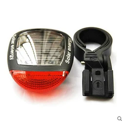 Solar - Powered LED Bicycle Safety Tail Light (Red)
