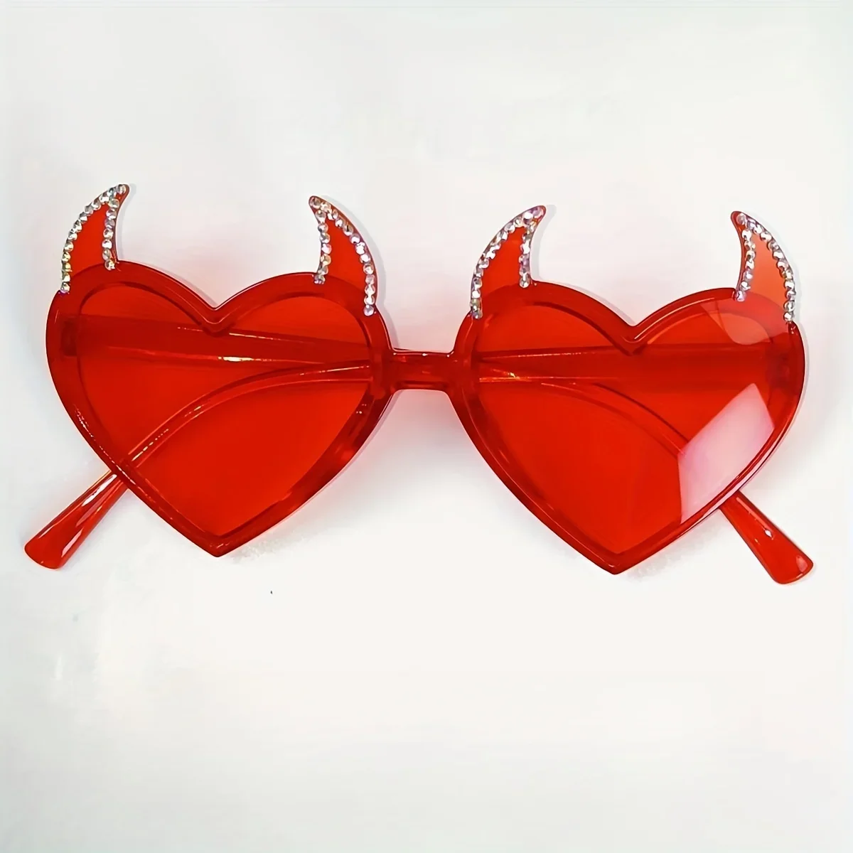 Halloween Devil Horns Sunglasses Women  Funny Cosplay Party Y2K Decorative Sunglasses sandy beach vacation Birthday Party 5