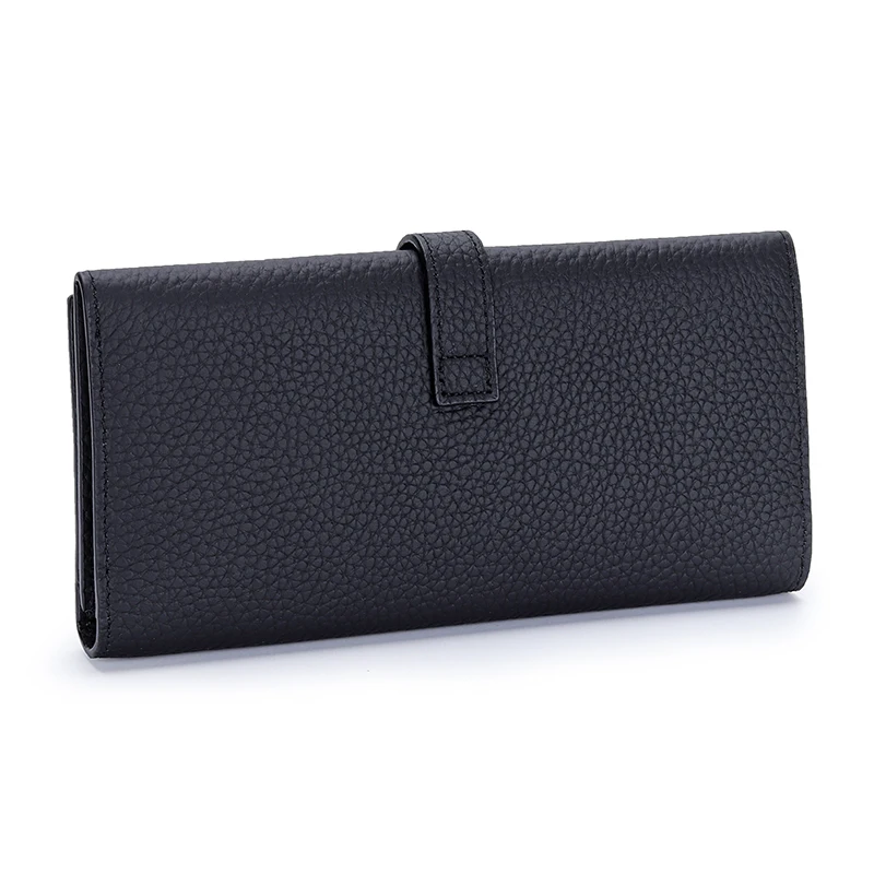 Luxury Cow Leather Simple Women's Long Wallet Multiple Card Positions Mobile Phone Coin Purse Purses for Women Card Holder