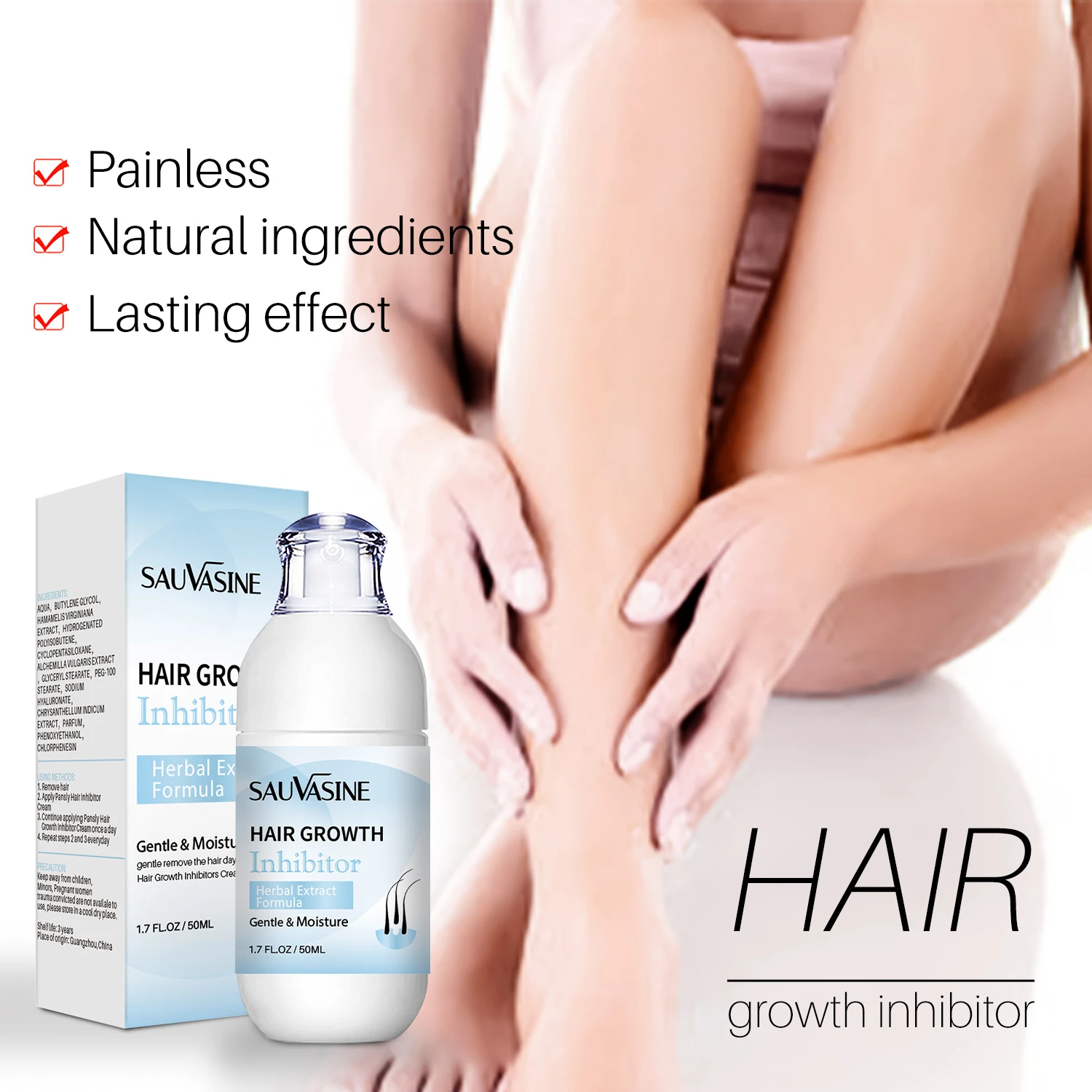 50ml Inhibits Hair Growth Emulsion Armpit Stop Hair Growth Lotion Painless  Depilatory Being Mild Non-irritating Body Cream - Hair Removal Cream -  AliExpress