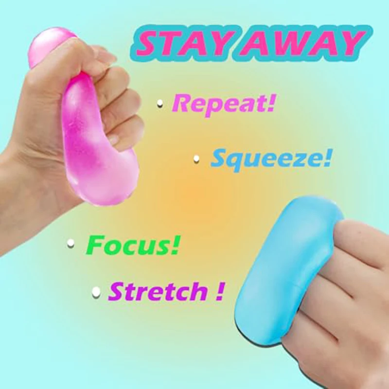 Stress Balls Fidget Toys Anti Stress Toy Release Pressure Toy Squishy Toys Sensory Toys Stress Relieving Toy Decompression Toy Square Maltose Ice Cube Push Stress Relief Ball For Kids Adults Gifts
