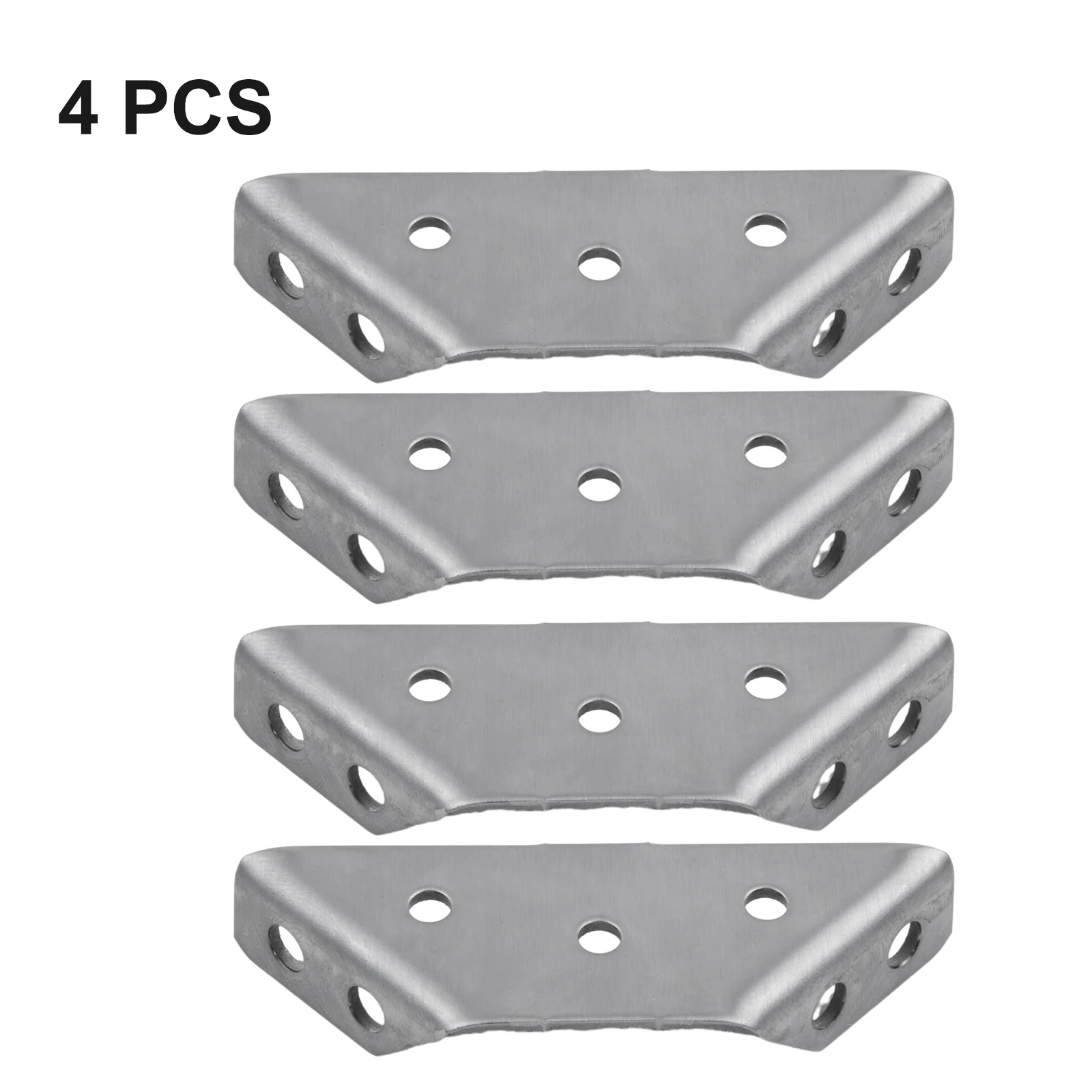 Description Picture 6 of item4PCS Stainless Steel Angle Corner Brackets Fastener Protector Right Angle Corner Stand Support Furniture Hardware Parts