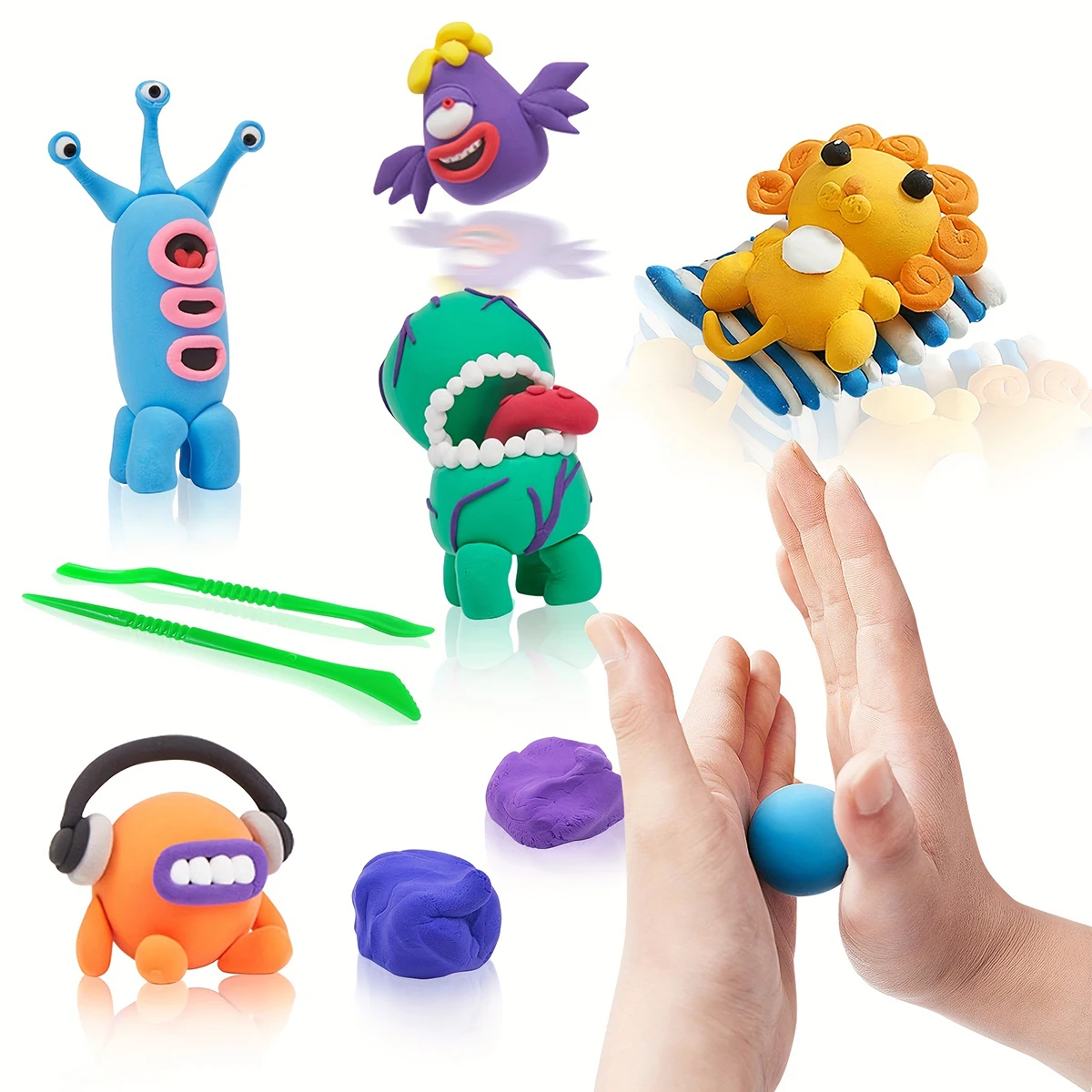 Children's clay non stick hand colored mud 12 color space mud rubber handmade DIY 5