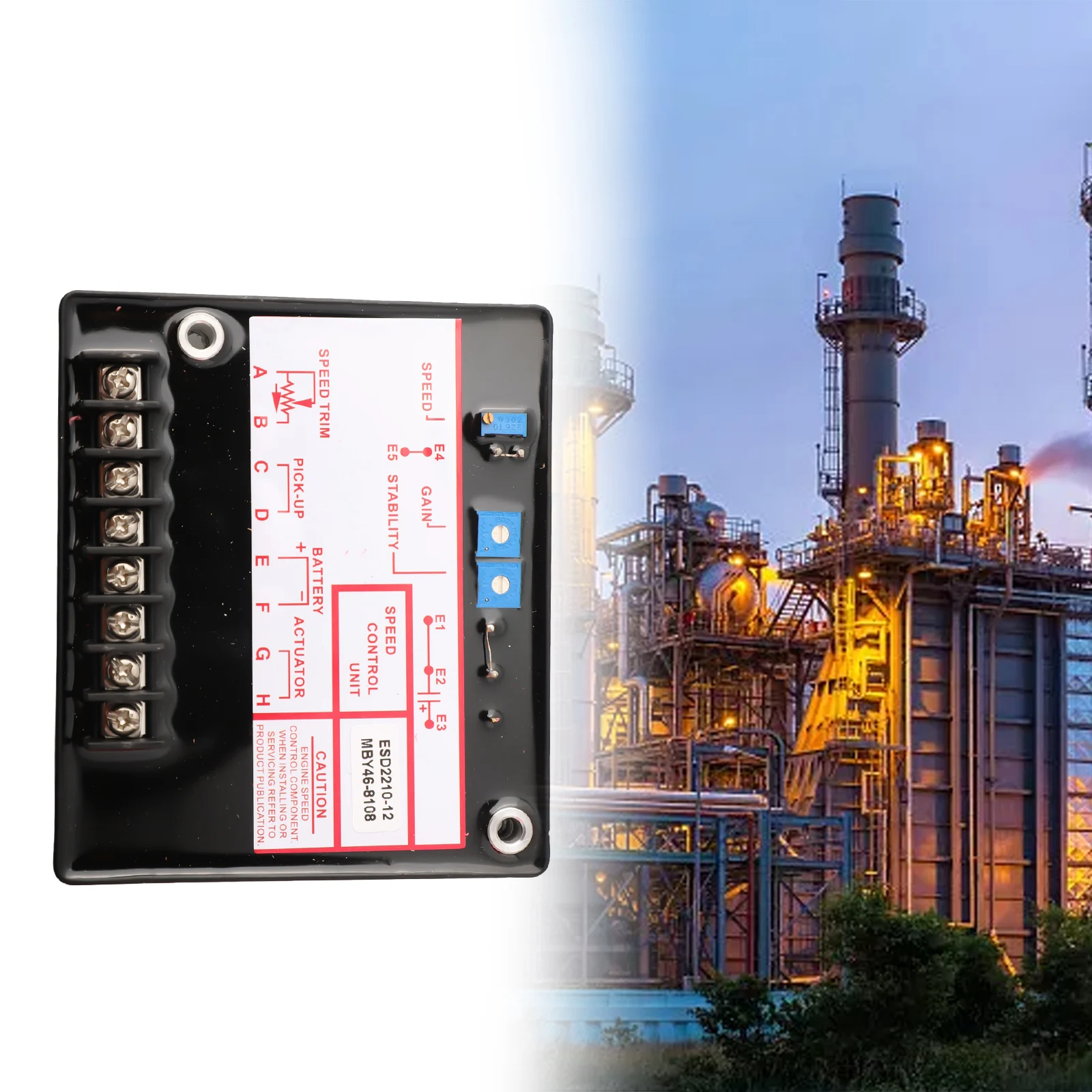 Description Picture 3 of itemESD2210-12 Generator Governor Control Panel Genset Speed Controller DC12‑24V Generator Speed Regulator Power Tool Parts