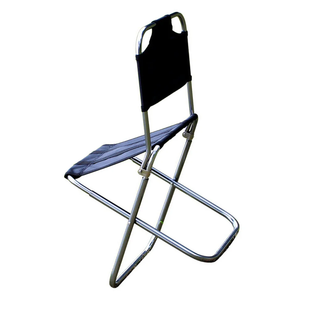 

Folding Chair Foldable Alloy Outdoor Portable Chairs for outside Backpack Fishing Camping Supplies Stool Aluminum Travel