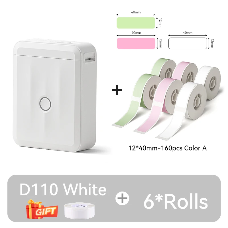 Compact Bluetooth Thermal Label Printer - Mini Portable Self-Adhesive Sticker Maker