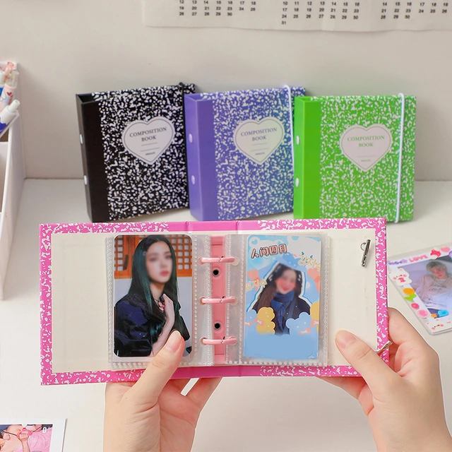 3 Ring Binder photocard holder Korea Kpop Idol Pictures Storage Case Collect  Book instax mini binder