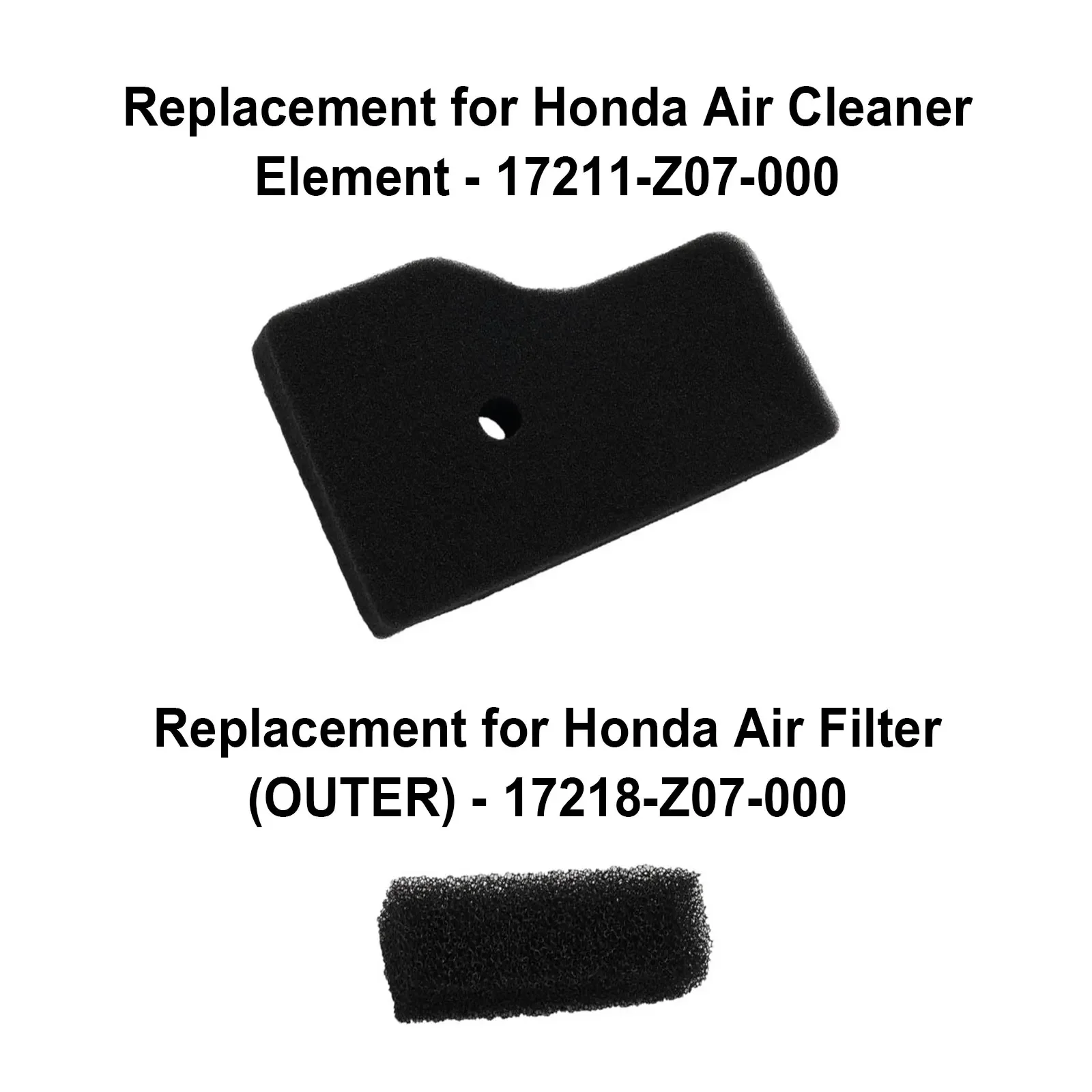Honda OEM 5 Pack Of 17211-Z07-000 ELEMENT, AIR CLEANER | General Lawn
