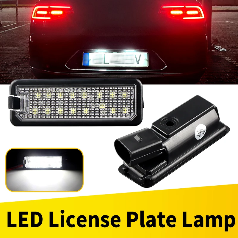 2 Stück LED-Kennzeichenbeleuchtung mit Canbus für VW GTi Golf 4 5 6 7 MK4 MK5 MK6 MK7 Passat B7 CC EOS Scirocco Beetle