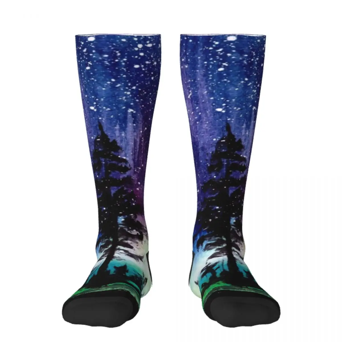 

Носки North Lights Aurora Borealis, хип-хоп, Нескользящие дизайнерские Брендовые спортивные носки для мужчин и женщин