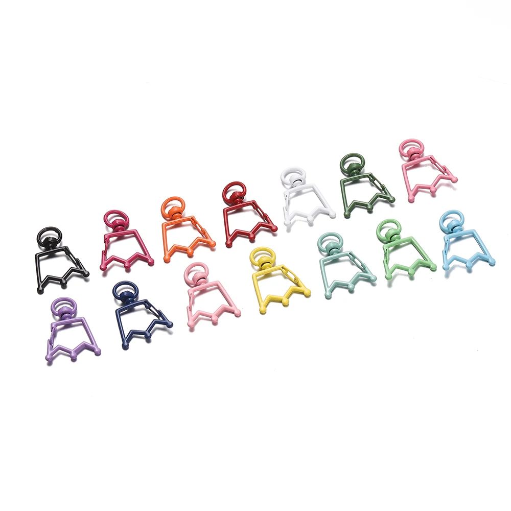 5-Piece 26mm Crown Ring Lobster Clasp Set for DIY Jewelry and Crafting