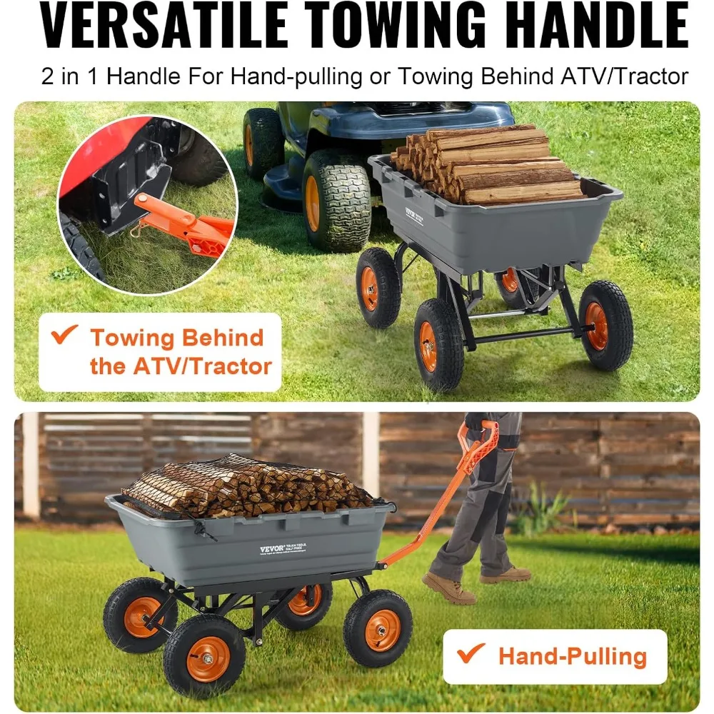 XMSJ Garden Dump Cart image 3